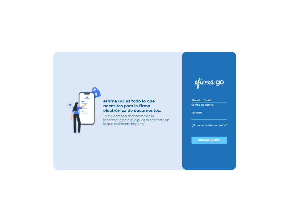 screenshot of efirma GO